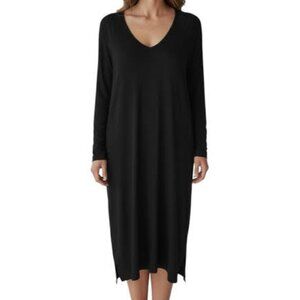 Gudrun Sjoden Soft Black Jersey Midi Dress M